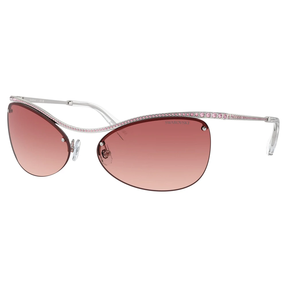 Sunglasses, Oval shape, SK7018, Pink by SWAROVSKI
