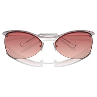 Sunglasses, Oval shape, SK7018, Pink by SWAROVSKI