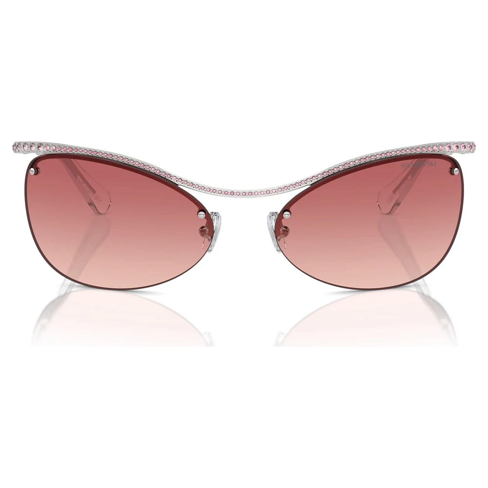 Sunglasses, Oval shape, SK7018, Pink by SWAROVSKI
