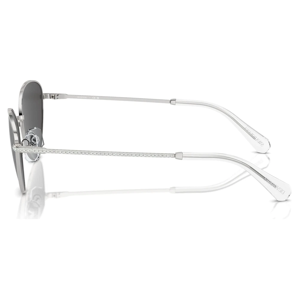 Sunglasses, Cat-Eye shape, SK7014, Black by SWAROVSKI