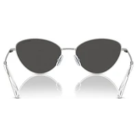 Sunglasses, Cat-Eye shape, SK7014, Black by SWAROVSKI