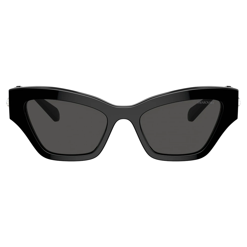 Sunglasses, Cat-Eye shape, Black by SWAROVSKI