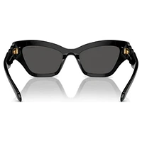 Sunglasses, Cat-Eye shape, Black by SWAROVSKI