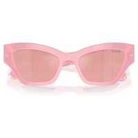 Sunglasses, Cat-Eye shape, Pink by SWAROVSKI