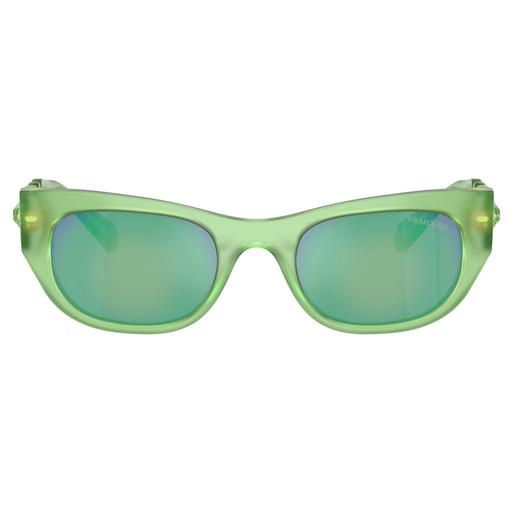 Sunglasses, Oval shape, SK6022, Green by SWAROVSKI