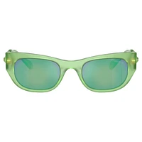 Sunglasses, Oval shape, SK6022, Green by SWAROVSKI