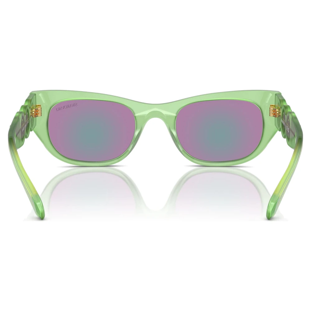 Sunglasses, Oval shape, SK6022, Green by SWAROVSKI