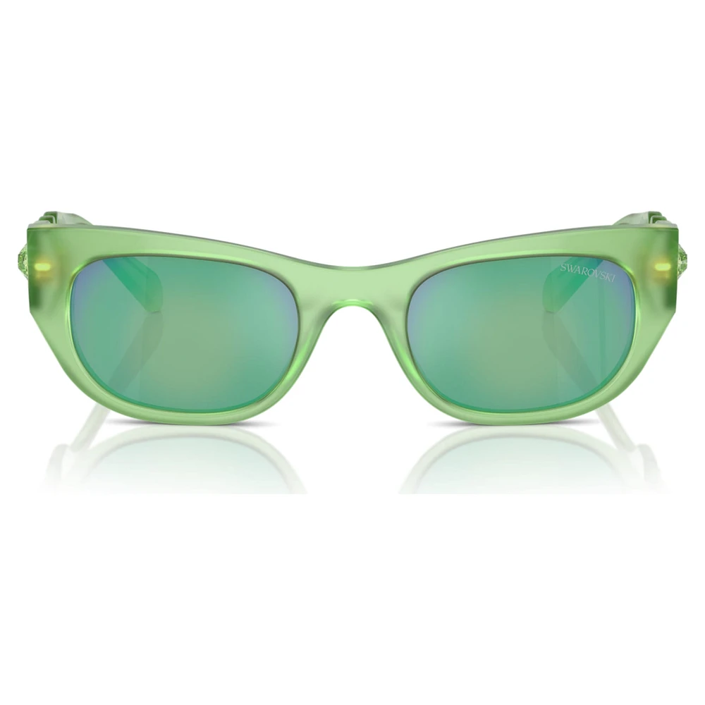 Sunglasses, Oval shape, SK6022, Green by SWAROVSKI