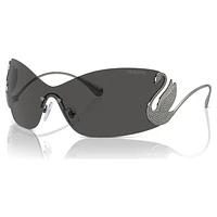 Sunglasses, Mask, Swan, SK7020, Grey by SWAROVSKI