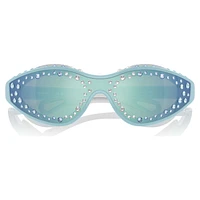 Sunglasses, Swimming shape, Blue by SWAROVSKI