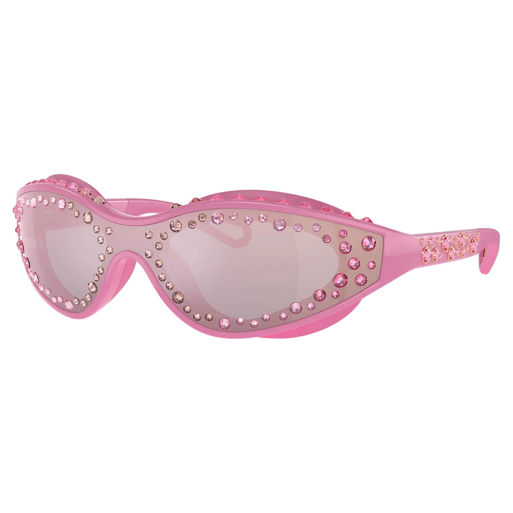 Sunglasses, Swimming shape, Pink by SWAROVSKI