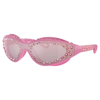 Sunglasses, Swimming shape, Pink by SWAROVSKI