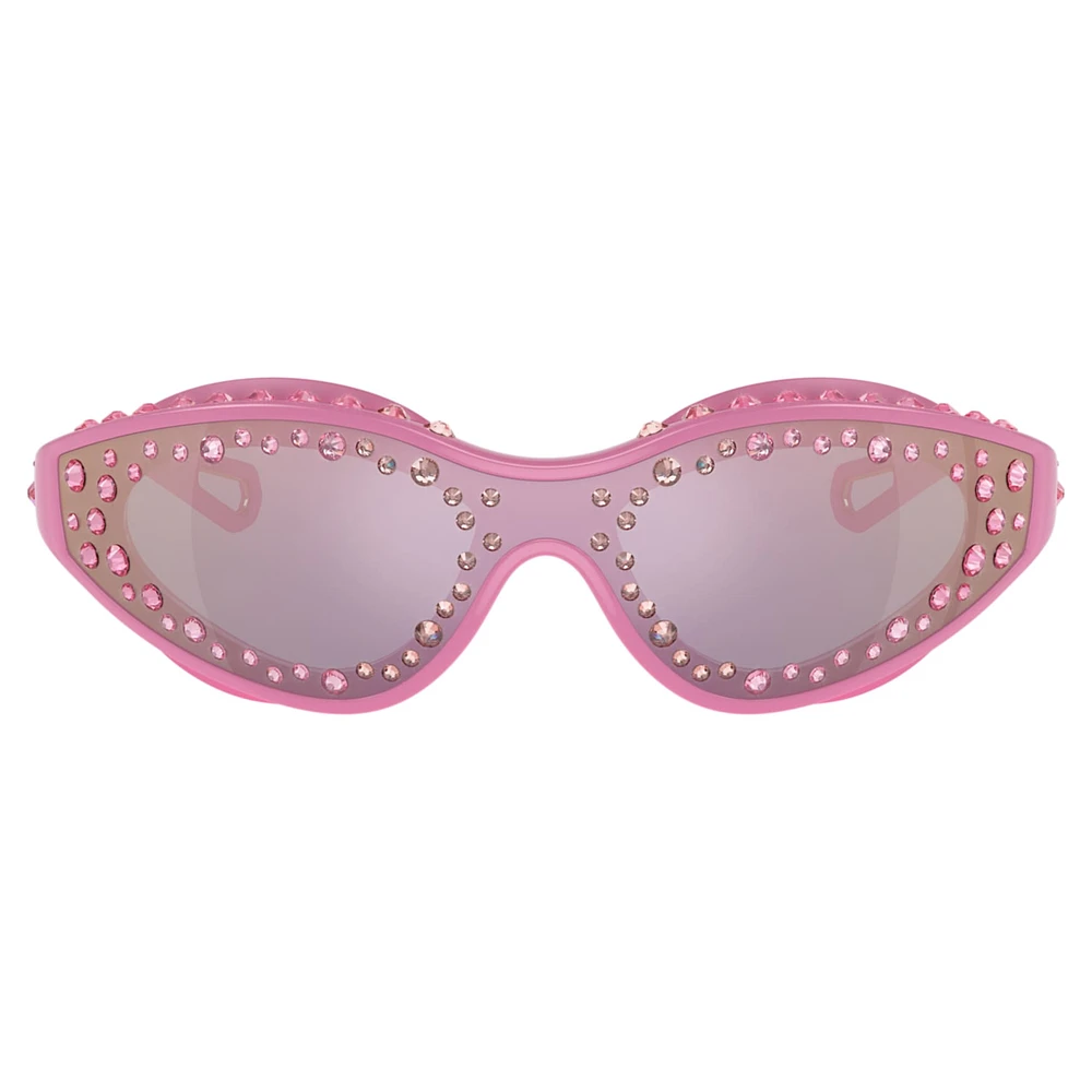 Sunglasses, Swimming shape, Pink by SWAROVSKI