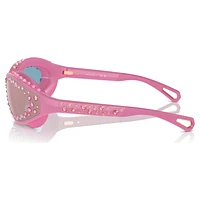 Sunglasses, Swimming shape, Pink by SWAROVSKI