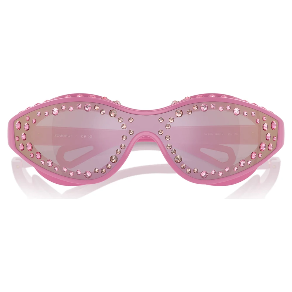 Sunglasses, Swimming shape, Pink by SWAROVSKI