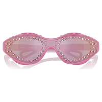 Sunglasses, Swimming shape, Pink by SWAROVSKI