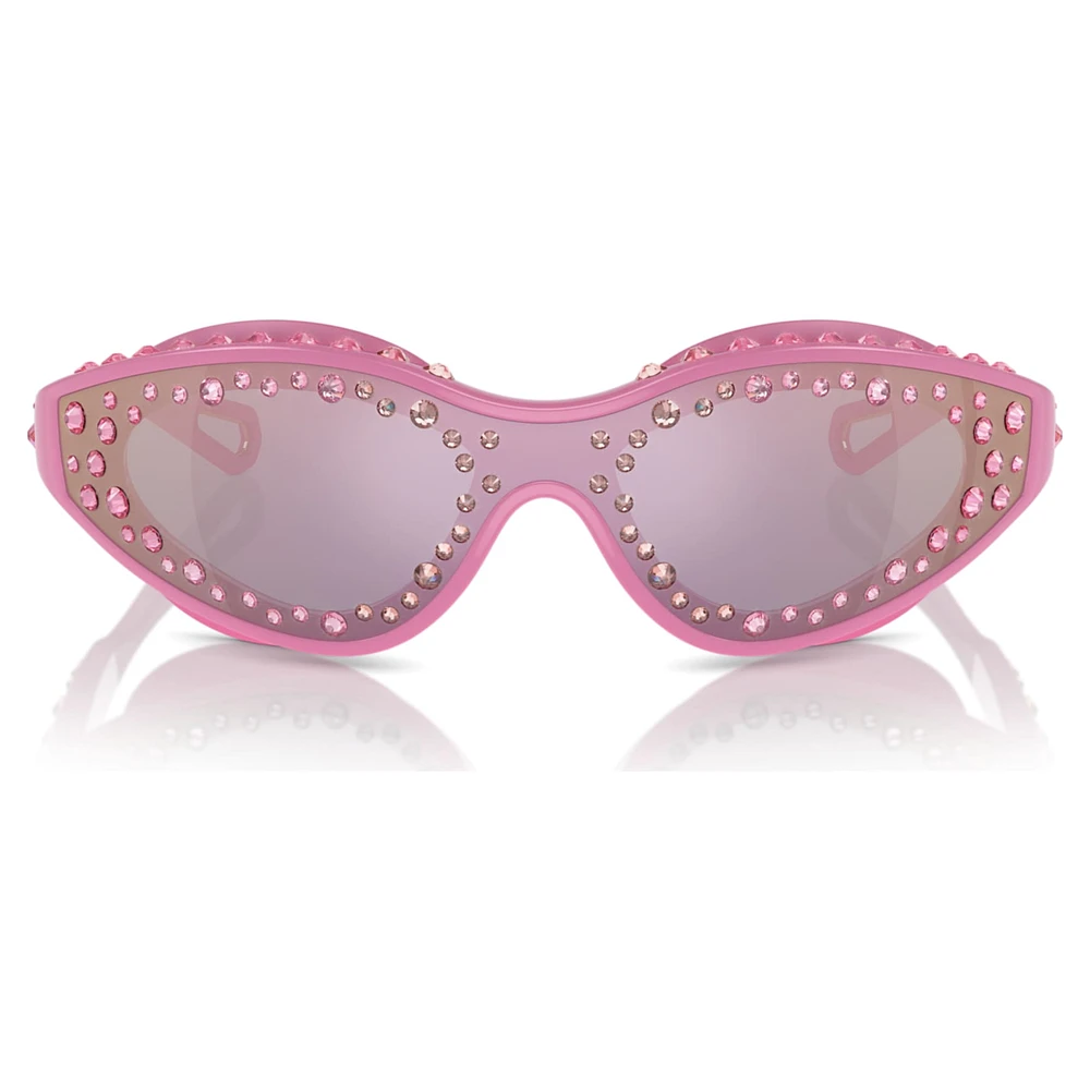 Sunglasses, Swimming shape, Pink by SWAROVSKI