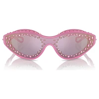 Sunglasses, Swimming shape, Pink by SWAROVSKI
