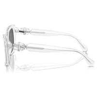Sunglasses, Square shape, SK6018, White by SWAROVSKI