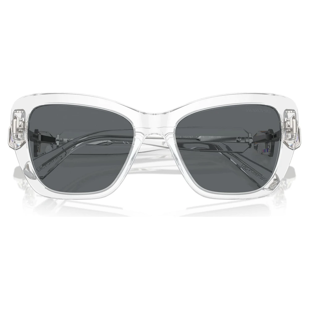 Sunglasses, Square shape, SK6018, White by SWAROVSKI