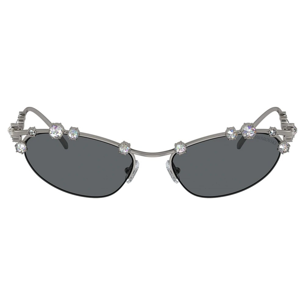 Sunglasses, Cat-Eye shape, SKU001, Silver Tone by SWAROVSKI