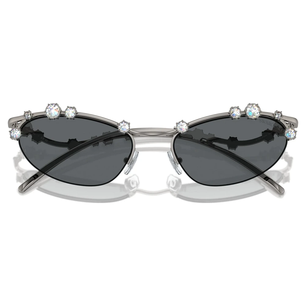 Sunglasses, Cat-Eye shape, SKU001, Silver Tone by SWAROVSKI