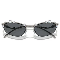 Sunglasses, Cat-Eye shape, SKU001, Silver Tone by SWAROVSKI