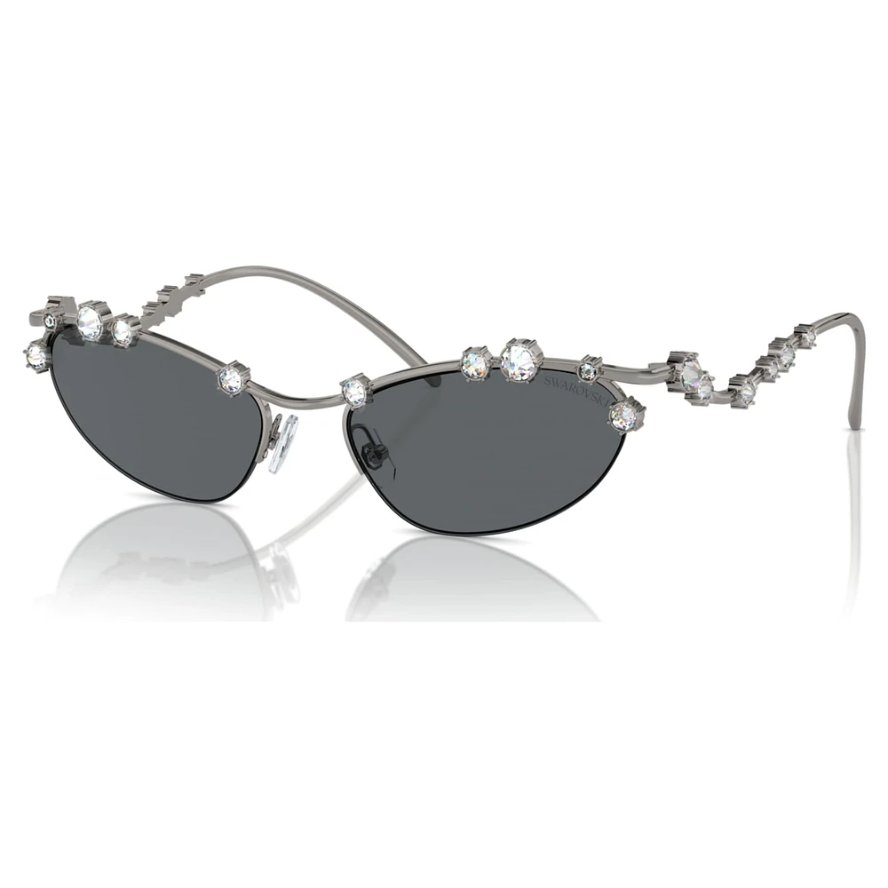 Sunglasses, Cat-Eye shape, SKU001, Silver Tone by SWAROVSKI