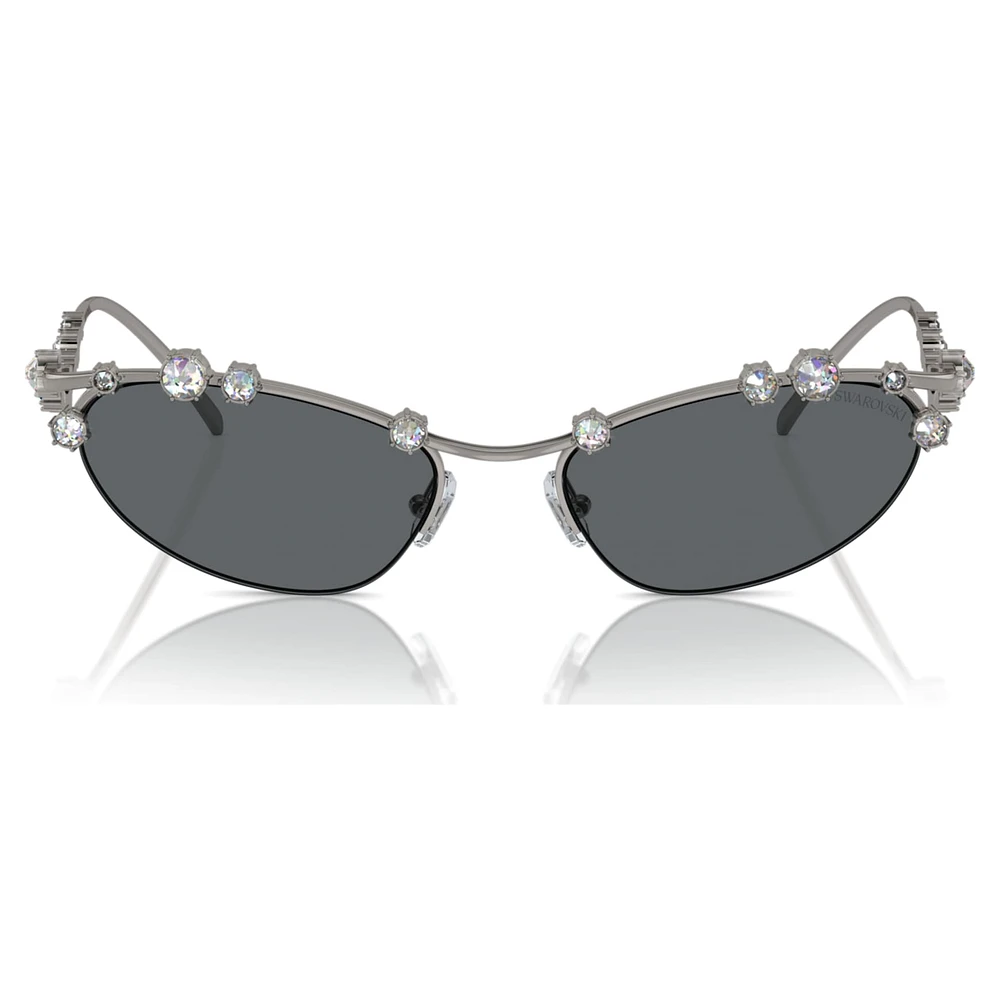Sunglasses, Cat-Eye shape, SKU001, Silver Tone by SWAROVSKI