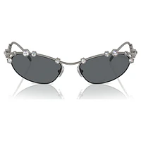 Sunglasses, Cat-Eye shape, SKU001, Silver Tone by SWAROVSKI