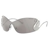 Sunglasses, Mask, Swan, SK7020, Silver Tone by SWAROVSKI
