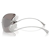 Sunglasses, Mask, Swan, SK7020, Silver Tone by SWAROVSKI