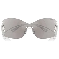 Sunglasses, Mask, Swan, SK7020, Silver Tone by SWAROVSKI