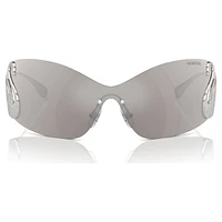 Sunglasses, Mask, Swan, SK7020, Silver Tone by SWAROVSKI