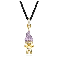 Good Luck Trolls pendant, Troll, Purple, Gold-tone plated by SWAROVSKI