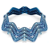 Sublima choker, Statement, Mixed cuts, Blue, Blue finish by SWAROVSKI