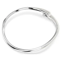 Sublima necklace, Crystal pearl, Round cut, White, Rhodium plated by SWAROVSKI