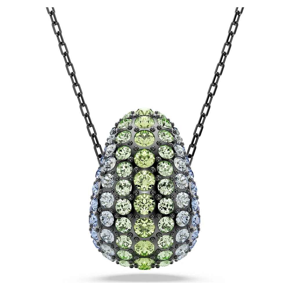 Sublima pendant, Round cut, Multicoloured, Ruthenium plated by SWAROVSKI