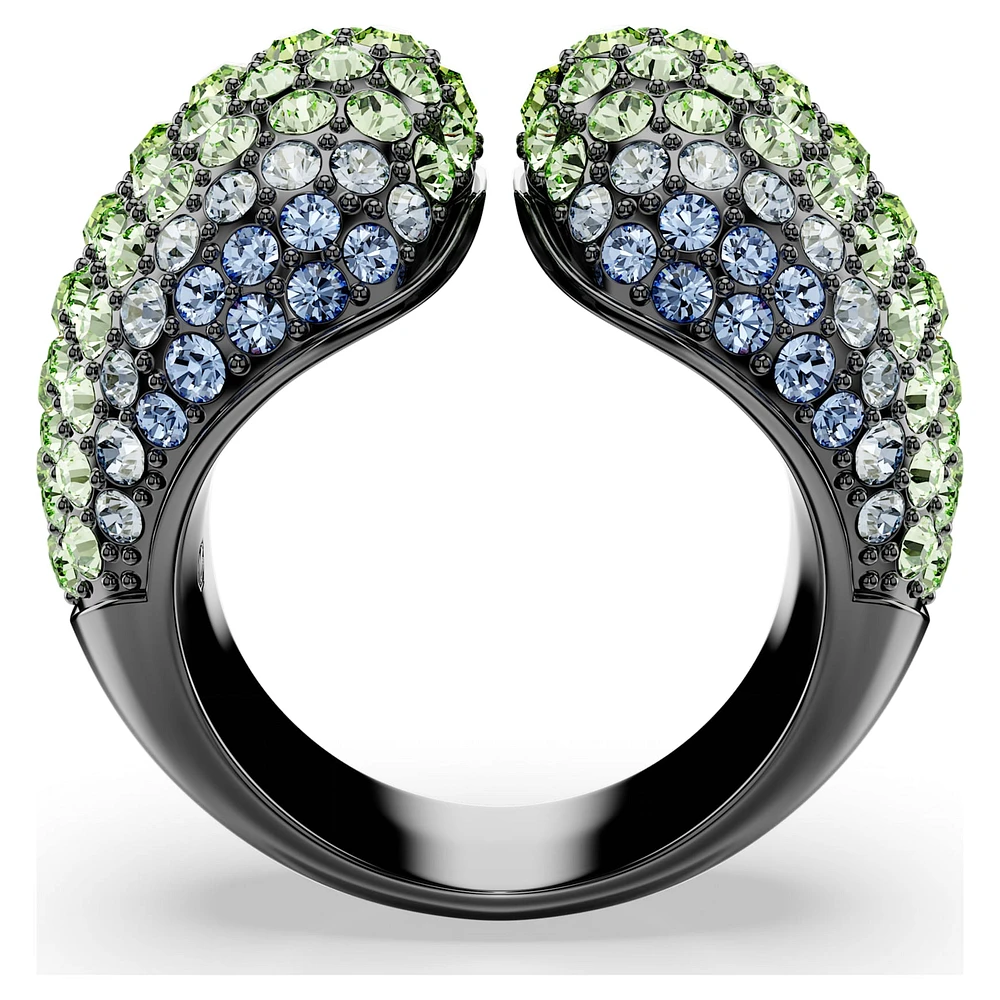 Sublima cocktail ring, Round cut, Multicoloured, Ruthenium plated by SWAROVSKI