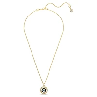 Symbolica pendant, Evil eye, Small, Multicoloured, Gold-tone plated by SWAROVSKI