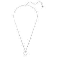 Constella pendant, Pavé, Round cut, White, Rhodium plated by SWAROVSKI