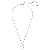 Constella pendant, Pavé, Round cut, White, Rose gold-tone plated by SWAROVSKI