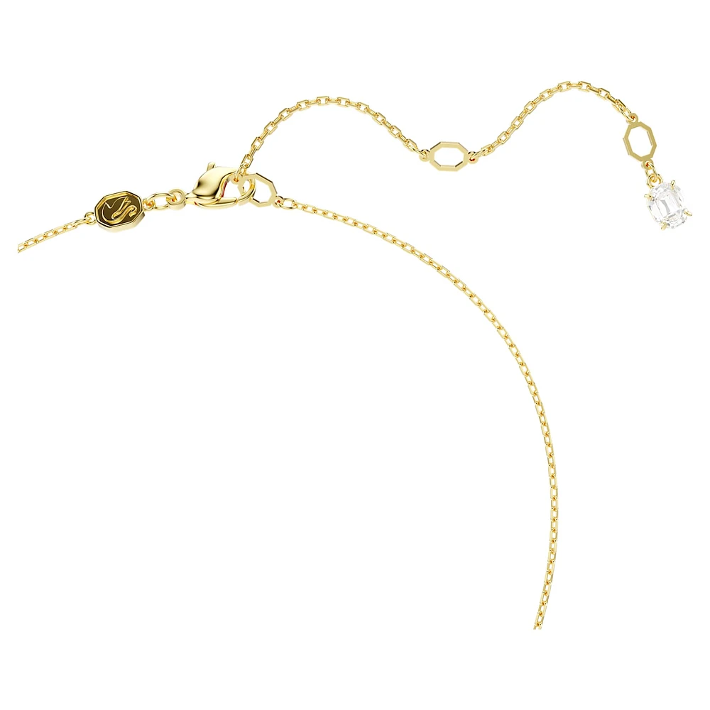 Stilla Attract pendant, Square cut, White, Gold-tone plated by SWAROVSKI