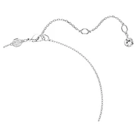 Dextera pendant, Round cut, Sphere, White, Rhodium plated by SWAROVSKI