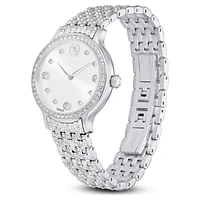Imber watch, Swiss Made, Metal bracelet, Silver tone, Stainless Steel by SWAROVSKI