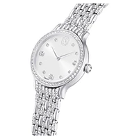 Imber watch, Swiss Made, Metal bracelet, Silver tone, Stainless Steel by SWAROVSKI