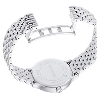 Imber watch, Swiss Made, Metal bracelet, Silver tone, Stainless Steel by SWAROVSKI