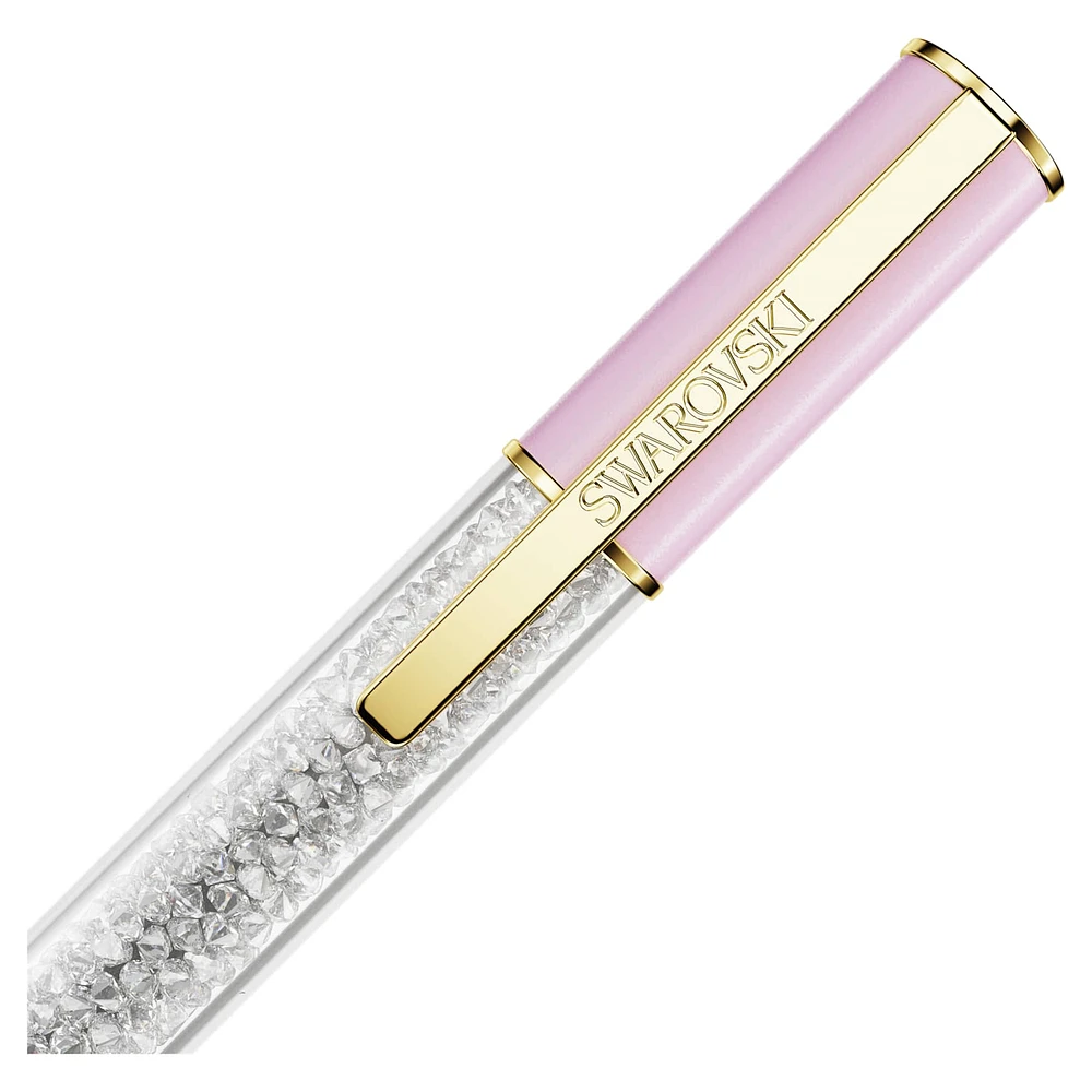 Crystalline Lustre ballpoint pen, Pink, Gold-tone plated by SWAROVSKI