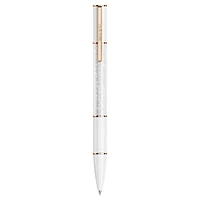 Crystalline Lustre ballpoint pen, White, Rose gold-tone plated by SWAROVSKI