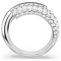 Dextera ring, White, Rhodium plated by SWAROVSKI